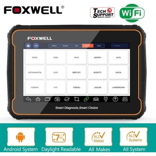 FOXWELL GT60 OBD2 Diagnostic Tool Professional Scanner Oil Service Reset EPB TPS TPMS 24 Resets DPF SAS CVT OBDII Code Reader