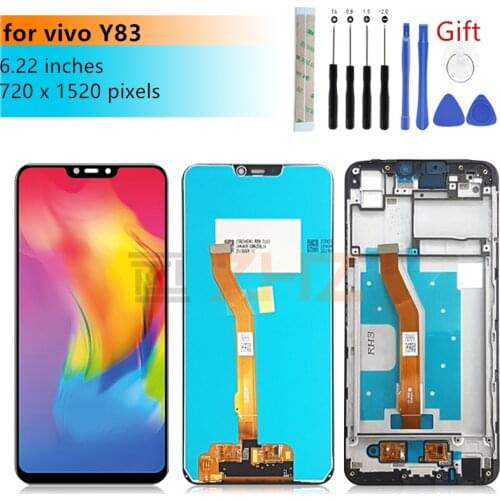 For vivo Y83 lcd display touch screen digitizer assembly with frame lcd digitizer y83 screen replacement repair parts 6.22"