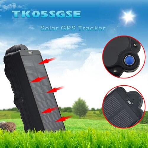 Magnetic 3G WCDMA Solar GPS tracker TK05SGSE 5000mAh long standby time IPX7 Water-proof GPS Locator Drop-alert sensor built-in