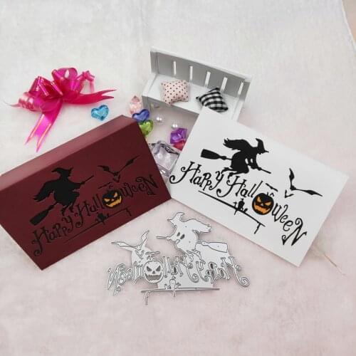 Halloween witch bat metal cutting mold scrapbook 2019 new DIY scrapbook album greeting card decoration embossing DIY paper card