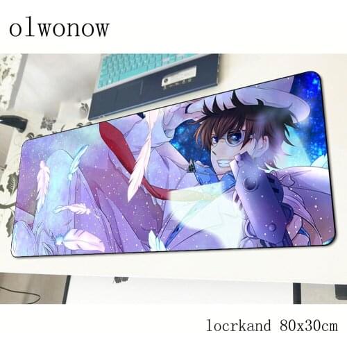 Detective Conan mousepad 80x30cm Indie Pop gaming mouse pad big gamer mat game computer desk padmouse keyboard large play mats