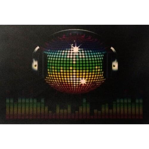 Carnival glowing gift el t shirt music rhythm activated light up el panel for t-shirt