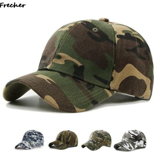2021 Cotton Camo Baseball Cap For Men Snapback Hats Casual Dad Bone Camouflage Caps Army Tactical Cap Trucker Hat Casquette