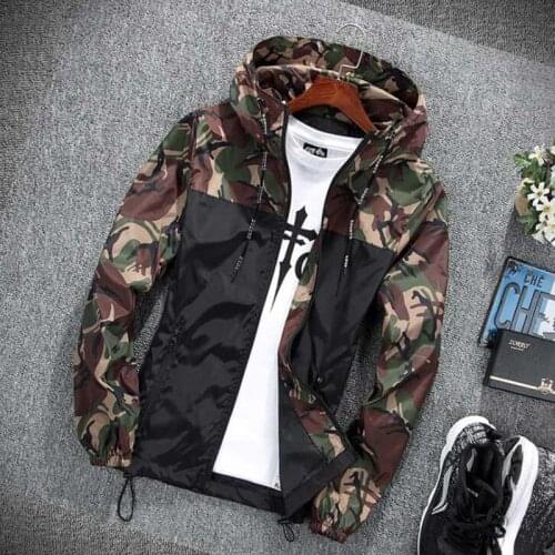 Spring Autumn Coat Men Jacket Camouflage Young Couples Outerwear Colorful Tops Clothes Casual Big Boys Jackets for Men