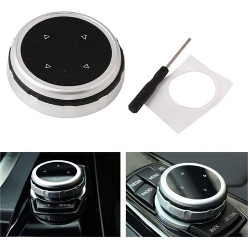 Multi-Media Controller Switch Knob Button Cover Trim for BMW GT5 X1 X4, Easy to