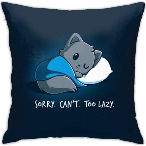 Cat Pillow Cases Cartoon Cute Throw Pillow Cover for Home Decor Design Set Cushion Case for Sofa Bedroom Car Standard Size 18x18