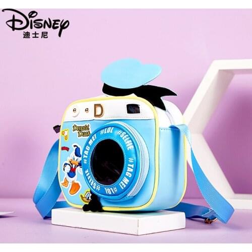 New Disney Mickey Minnie Donald Cross shoulder bag childrens bag cartoon Pu change bag childrens birthday gift