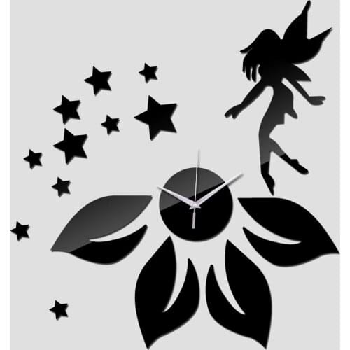 2019 new limited hot sale luxury mirror wall clock Living Room Quartz Acrylic modern design, 3d crystal clocks