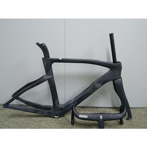 2020 New Listing White color carbon road frames disc brake bicycle carbon road frameset suitable eletrnic Mechanics and DI2