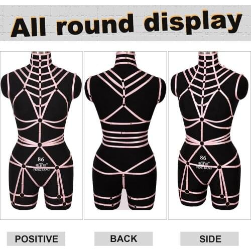 Suspender For Women Harness Full Body Bondage Set Leg Garter Belt Gothic Style Sexy Lingerie BDSM Bondage Strap Harajuku Fetish