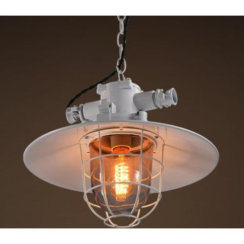 Loft retro industrial wind personality cafe pendant light American country nostalgia wrought iron bar restaurant lamp ya7319