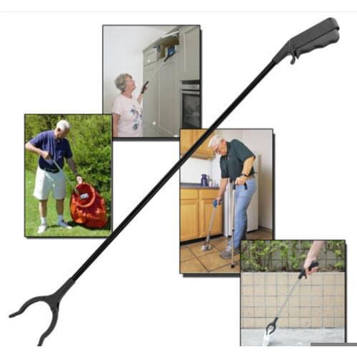 Practical Extra Long Arm Extension Reacher Grabber Easy Reach Pick Up Tool Foldable Garbage Pick Up Tool Trash clip