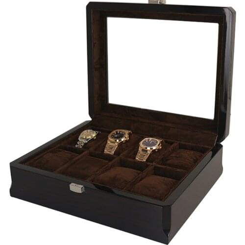 3/6/8/12/18 Slots Luxury Wooden Watch Box Watch Holder Box Watch Display Box Bracelet Watch Boxes Wooden Watch Storage Box