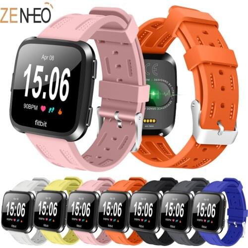 Silicone sport watch strap Wrist strap for Fitbit Versa Smart bracelet Colorful replacement band Smart watch strap Bracelet
