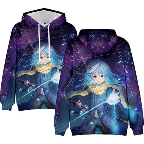 Anime Rimuru Tempest That Time I Got Reincarnated As A Slime 3D Printed Men Women Hoodies Sweatshirts Rimuru Tempest Kids Tops