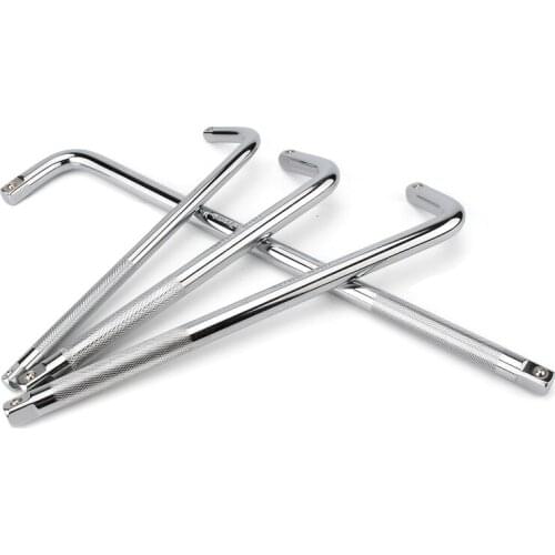 L Type Socket Bent Bar 250mm 300mm 350mm 500mm L-Handle Sockets Wrench Hand Tools 10" 12" 14" 20" Curved Rod