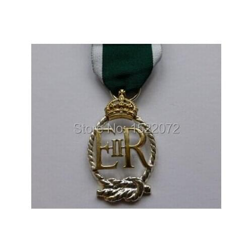 High quality and low price custom MEDALS ROYAL NAVAL RESERVE DECORATION hot sales custom made metal medals ribbons