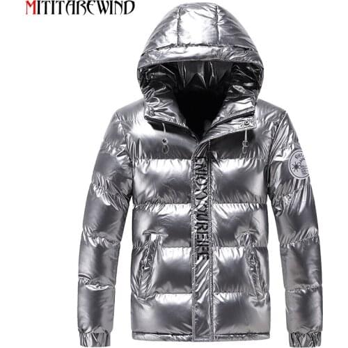 Winter Jacket Women Parkas Padded Coats Fashion Bright Parkas Coat Waterproof Hooded Collar Windbreaker Thick Warm Outwear