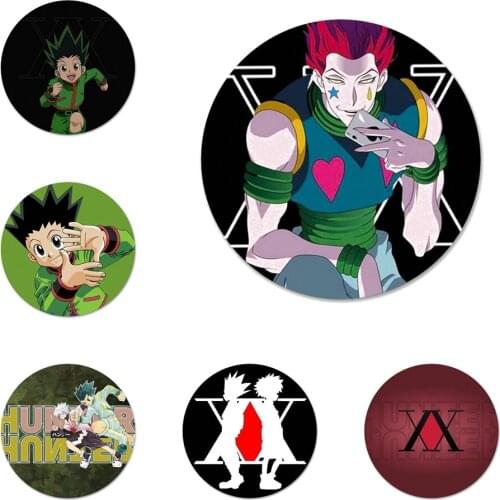 Hunter X Hunter logo Icons Pins Badge Decoration Brooches Metal Badges For Clothes Backpack Decoration 58mm