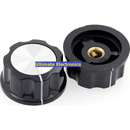 10pcs MF-A04 potentiometer knob WH118/WX050 bakelite knob / hat copper core hole 6mm