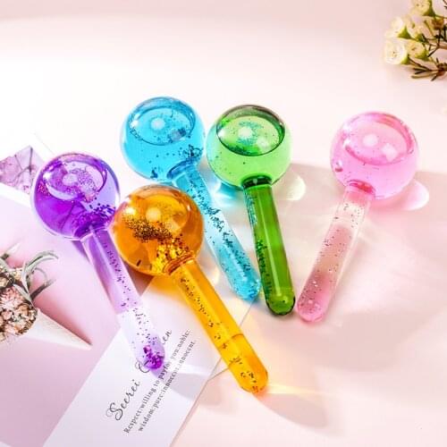 2pcs/box Large Beauty Ice Hockey Energy Beauty Crystal Ball Facial Cooling Ice Globes Water Wave Face and Eye massage Skin Care