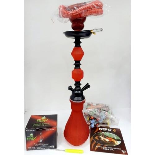 43cm High Quality glass Hookah Set suit with Silicone Hose Charcoal traditional arab Tongs Smoking Pipe Narguile delight sultan