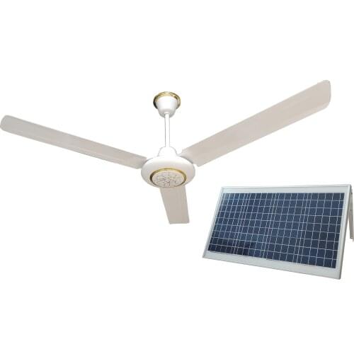 56" inch solar ceiling fan 40W solar panel used for outdoor summer house camping gazebo shed greenhouse indoor household-cooling