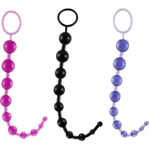 Sex Anal Toys for Women Men No Vibrator Anal Beads Butt Plug Pull Ring Masturbation Dildo Anal G spot Stimulation Bead Adult Toy