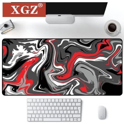 XGZ Black Large Rubber Mouse Pad 400X900, 300X800 Computer Desk Mat Personalized Fabric Art Non-slip Table