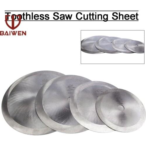 250mm/300mm/350mm/400mm HSS Circular Saw Blade Cutting Disc For Cutting PC material/Canvas Rolls/Copper Pipe without Tooth