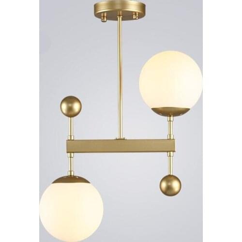 Post-modern Designer Glass Balls E14 Pendant Light for Dining Room Living Room Bar Drop Lighting 80-265V 1542
