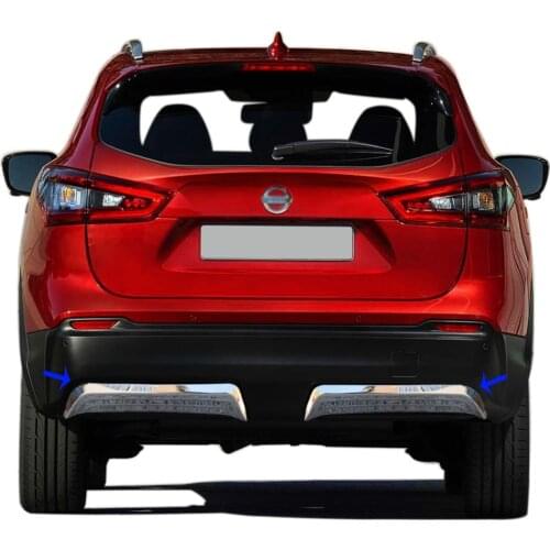 Nissan Qashqai Chrome Rear Diffuser 2 Pcs. 2017 and Above ISO 9001: 2008 Certified. A+ QualityModified Design