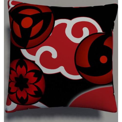 Akatsuki Red Cloud Itachi Sharingan Anime Two Side Pillowcases Hugging Pillow Cushion Case Cover Otaku Cosplay Gift New 320