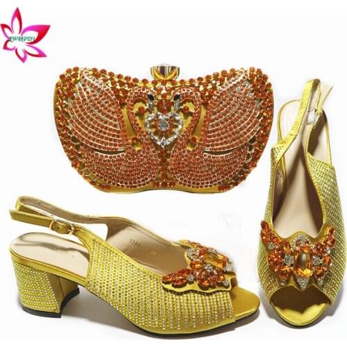 Elegant Style High Quality Slingbacks Sandals Matching Evening Bag with Shinning Crystal New Arrivals Christmas Party Shoes