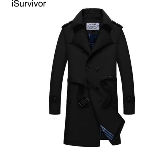Мужские тренчи iSurvivor China At AliExpress