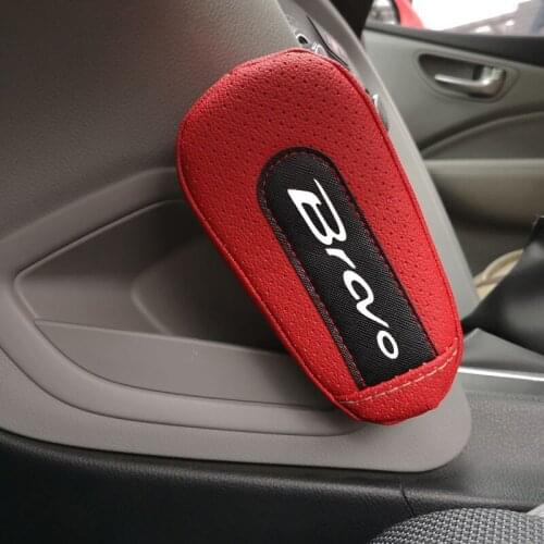 Leather Knee Pad handrail pad Interior Car Accessories For Fiat Bravo