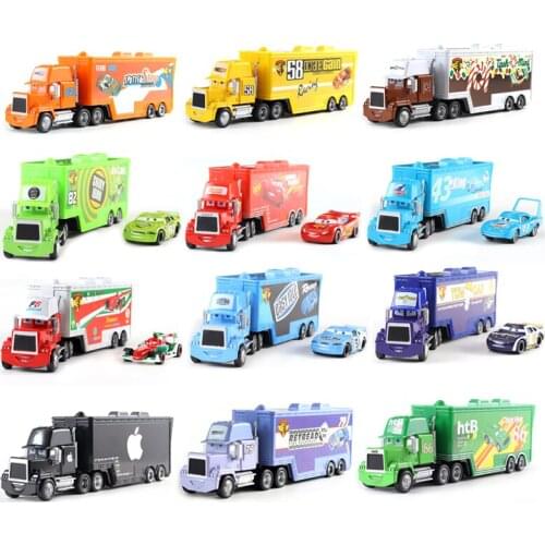Disney Pixar Car 2 3 Toys McQueen Family 63 Mac Uncle Truck 1:55 Injection Car Model Toy Car Toy Christmas Gift