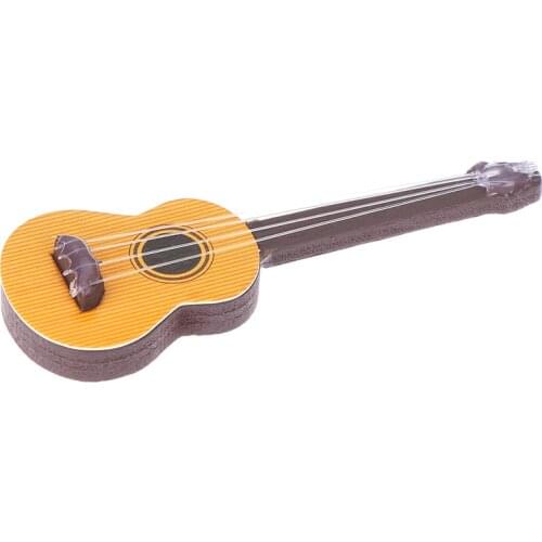 7cm*2cm Mini Guitar Doll House Miniatures Lovely Cute Fairy Garden Gnome Moss Terrarium Decor Crafts Musical Instruments