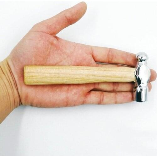 Mini Hammer Smashing Walnut Round Head Wooden Handle Hammer Car Escape Tool Hand Hammer Multi Function Mini Hammer
