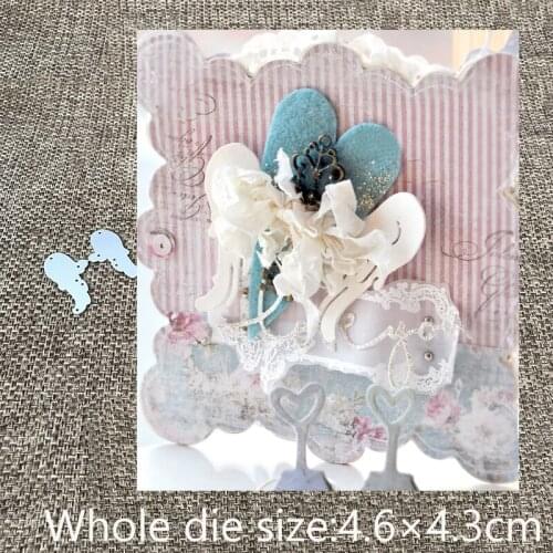 New Design Craft Metal die cuts Cutting Die 2pcs lace wings decoration scrapbooking Album Paper Card Craft Embossing die cuts