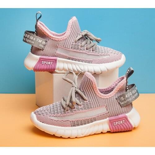 Autumn Kids Shoes Boys Sneakers Breathable Patchwork Hook Loop Sport Running Children Toddlers Girls Casual Shoes 2020 22-37