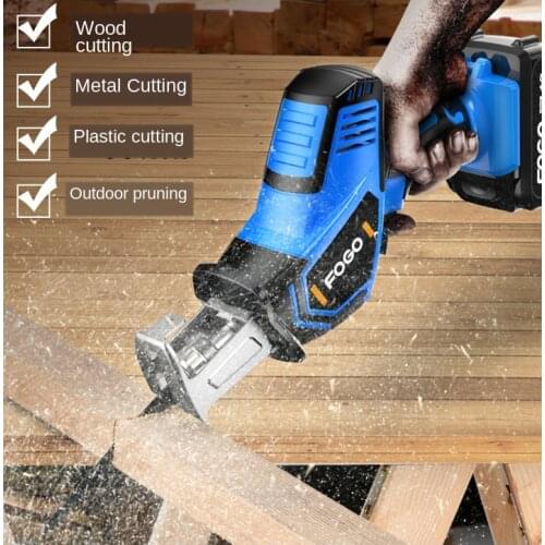 Mini Chainsaw Outdoor Portable Logging Saw Lithium Reciprocating Saw Rechargeable Electric knife Saw Household 12V 21V