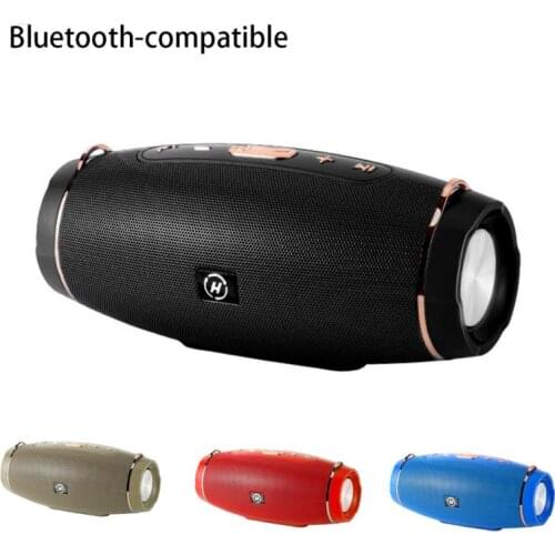 Portable Bluetooth-compatible Speaker Wireless Bass Subwoofer Waterproof Outdoor Speakers Boombox AUX TF USB Stereo Loudspeaker