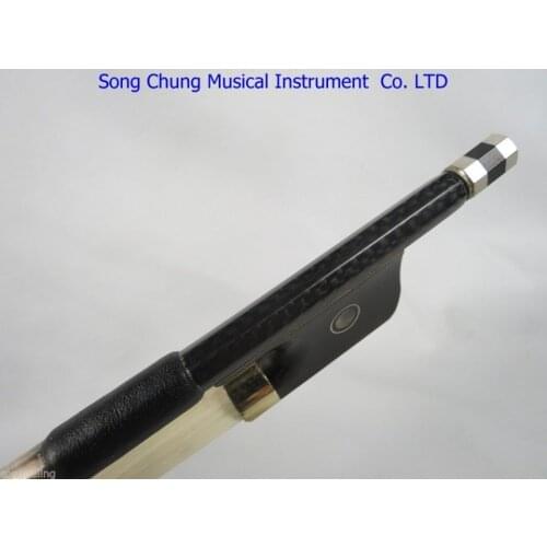 Strong plaid Carbon fiber professional cello bow 4/4,Copper mounted