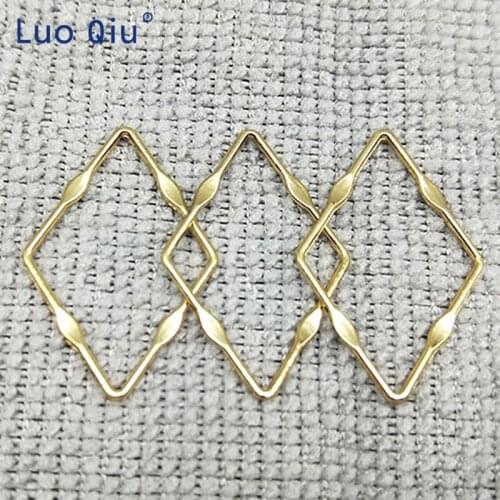 Belt buckle Gold Diamond shape Metal Sliders Adjuster Buckle For Shoe Bag Belt Decoration DIY Accessory Sewing 10 pcs/lot