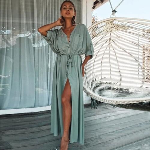 Sexy Bikini Cover-ups White Long Tunic Cusual Summer Beach Dress Elegant Women Plus Size Beach Wear Swim Suit Cover Up