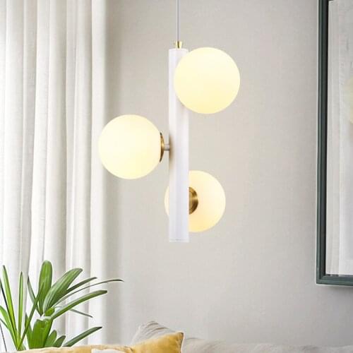 Nordic Modern Magic Bean Molecule Pendant Lights Dining Room Bar Bedroom Bedside Living Table Room Ball Glass Lamps Fixtures