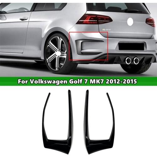 Rear Bumper Splitter For VW Golf 7 MK7 GTI R GTD R400 2012-2015 Auto Exterior Parts Rear Splitter Fog Lamp Trim