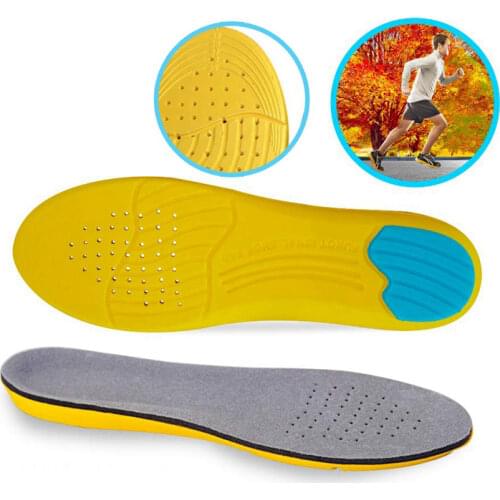 Comfortable High Elastic Insoles Memory Foam Mezzanine Absorb Sweat Deodorant Sports Insole Foot Care Tool Inserts & Cushions