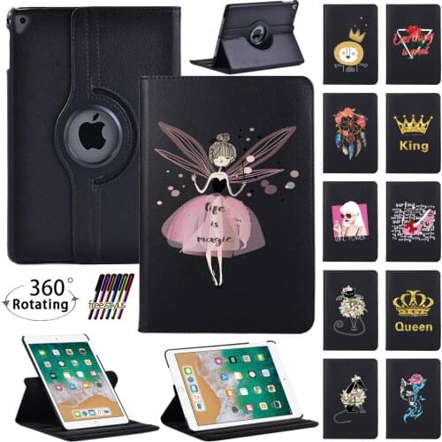 360 Degree Rotating Smart Leather Cover Case for Apple Ipad Apple IPad Pro(2015)9.7"/Pro(2017)10.5" New IPad Pro 11" 2018/2020